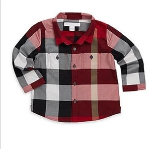 Burberry Mini Camber Cotton Collared Shirt